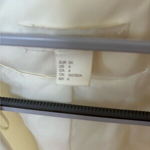 White blazer. H&M. Size 4. Used once